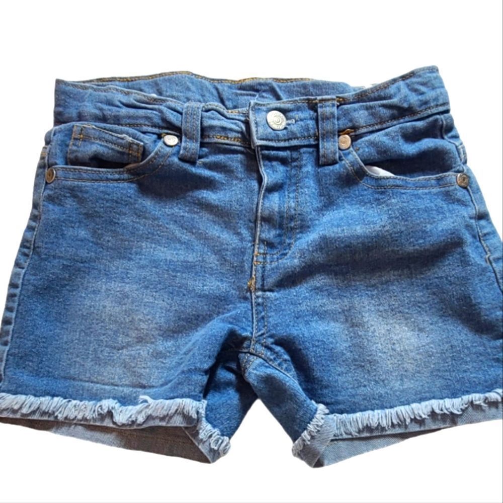 Real Love Shorts Frayed Faded‎ Denim 5-Pocket Style Girls sz 6X